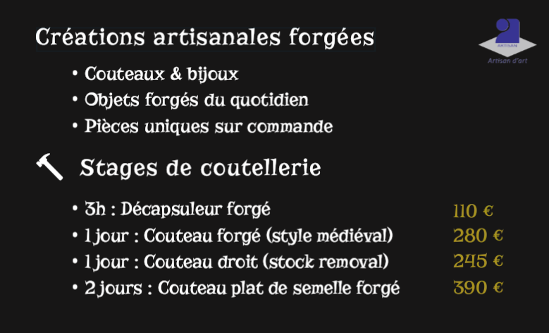 Stage de forge