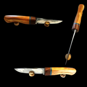 Couteau artisanal Go-Mai en acier XC75 et nickel